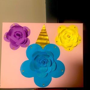 Homemade unicorn paper picture